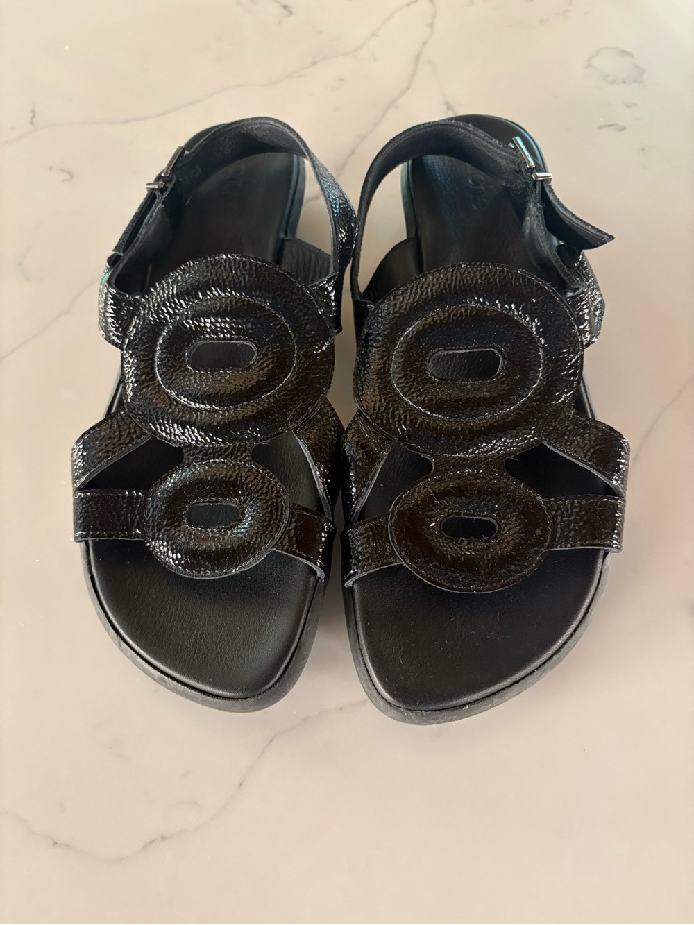 Arche Women’s Black Slip-On Sandals - Comfortable Casual Dress Sandals